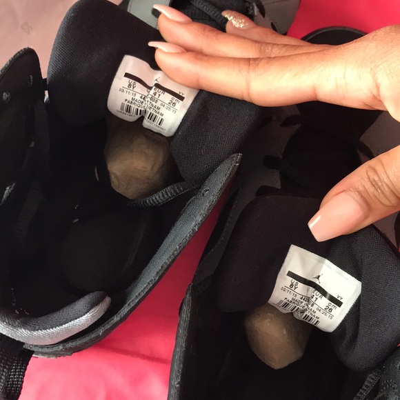 AIR JORDAN 7 RETRO GG PINK/BLACK/GRAY SIZE 8Y - Picture 6 of 6